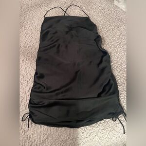 Zara Black Satin Dress